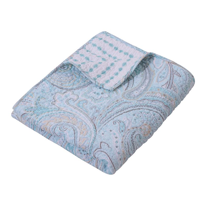 61218860 Levtex Home Spruce Spa Quilted Throw, Blue sku 61218860