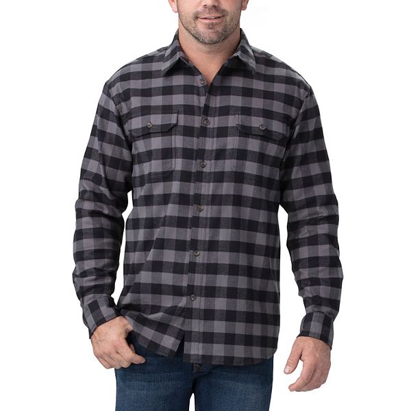 Men's Dickies FLEX Plaid Flannel Button-Down Shirt