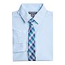 Boys 10-20 Husky Van Heusen Diamond-Print Button-Up Shirt & Tie Set