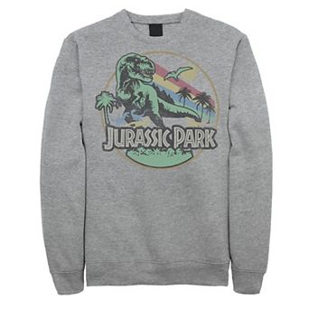 Men's Jurassic Park Retro Circle Color Stripes Sweatshirt
