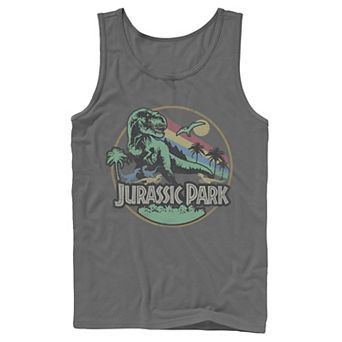 Men's Jurassic Park Retro Circle Tank Top