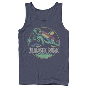 Men's Jurassic Park Retro Circle Tank Top