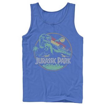 Men's Jurassic Park Retro Circle Tank Top