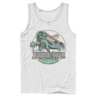 Men's Jurassic Park Retro Circle Tank Top