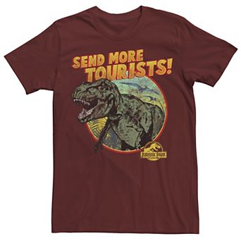Men's Jurassic Park T-Rex Send More Tourists Tee