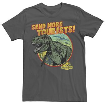 Men's Jurassic Park T-Rex Send More Tourists Tee