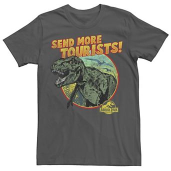 Men's Jurassic Park T-Rex Send More Tourists Tee