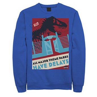 Men's Jurassic Park Delays Simple Gate Sweatshirt