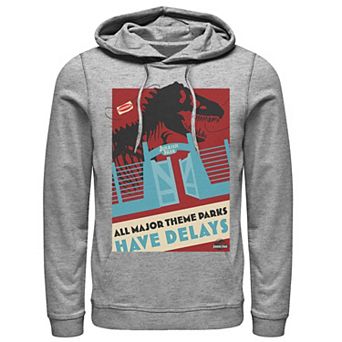 Men's Jurassic Park Delays Simple Gate Hoodie