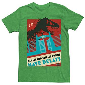 Men's Jurassic Park Delays Simple Gate Tee