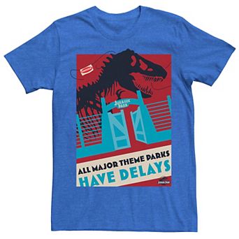 Men's Jurassic Park Delays Simple Gate Tee