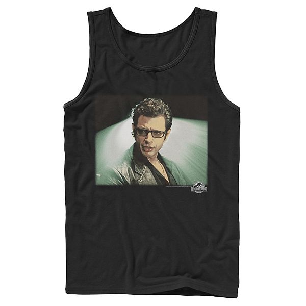 Mens Jurassic Park Ian Malcolm Vintage Tank Top 4421