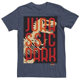 Men's Jurassic Park Split Typography T-Rex Bones Tee