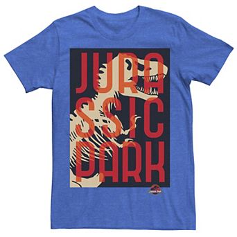 Men's Jurassic Park Split Typography T-Rex Bones Tee