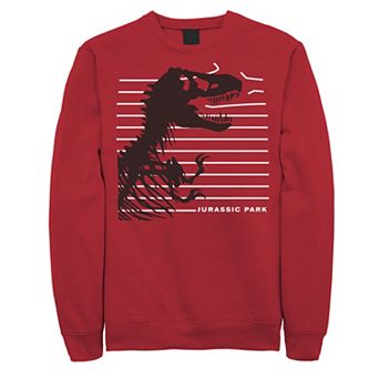 Men's Jurassic Park T-Rex Skeleton Fence Breakthrough Sweatshirt