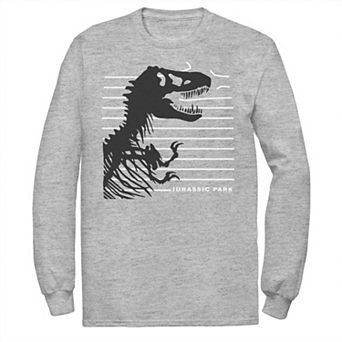 Men's Jurassic Park T-Rex Skeleton Fence Breakthrough Tee