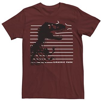 Men's Jurassic Park T-Rex Skeleton Fence Breakthrough Tee