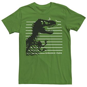 Men's Jurassic Park T-Rex Skeleton Fence Breakthrough Tee