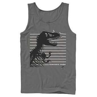 Men's Jurassic Park T-Rex Broken Fence Tank Top