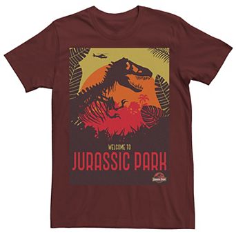 Men's Jurassic Park Welcome T-Rex Sunset Tee