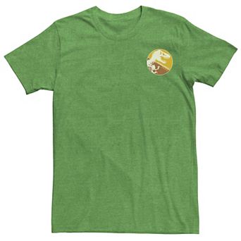 Men's Jurassic Park Split Colors T-Rex Logo Tee