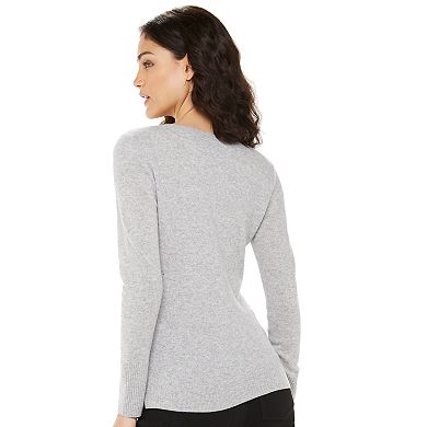 Women's Apt. 9® V-neck Cashmere Pullover