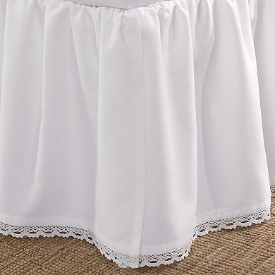 Laura Ashley Lifestyles Crochet Ruffle Bedskirt