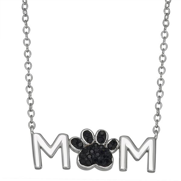 Paw print necklace store kohls