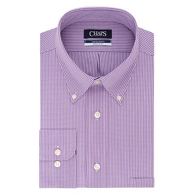Men's Chaps Regular Fit Comfort Stretch Button-Down Collar Dress Shirt