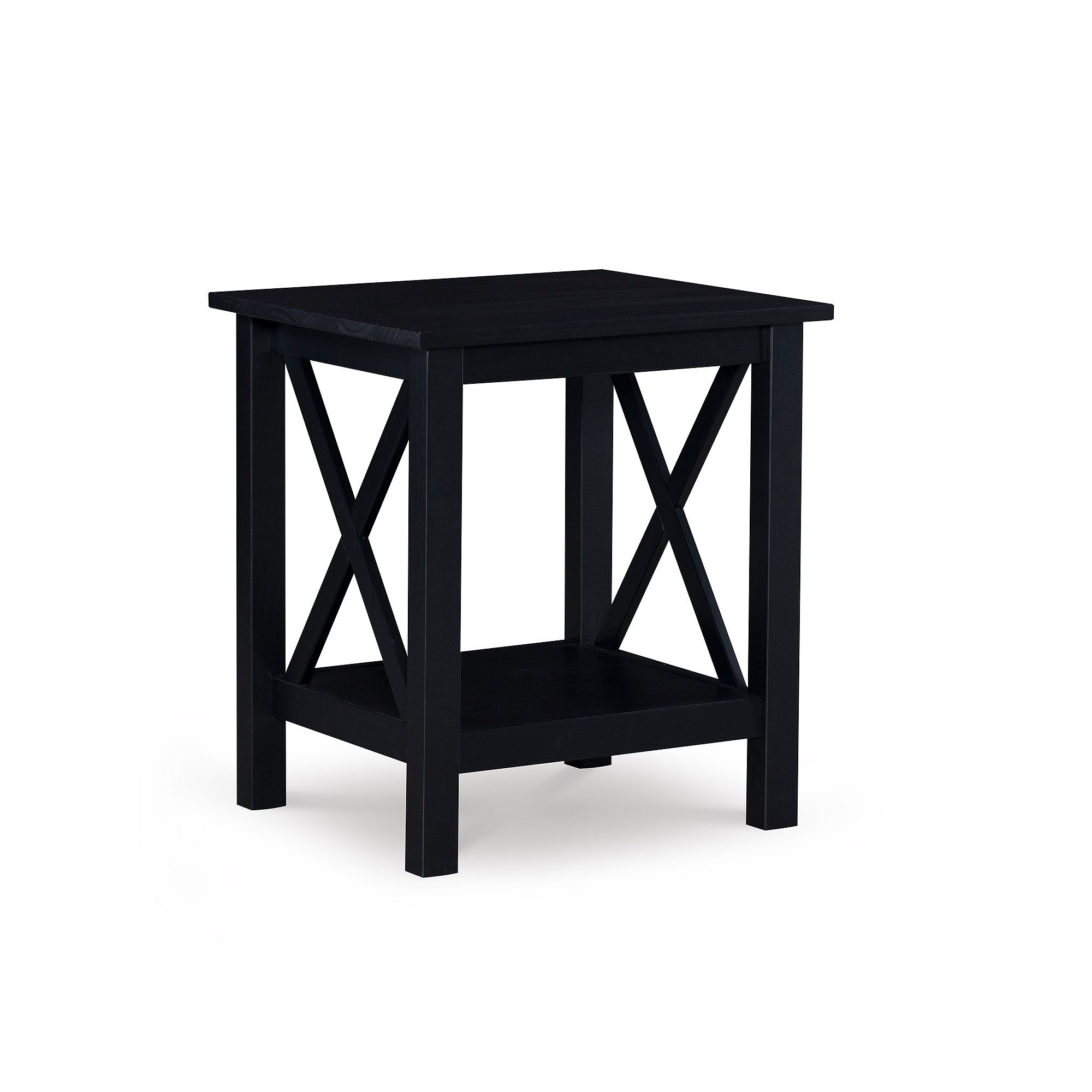 Linon Davis End Table, Black