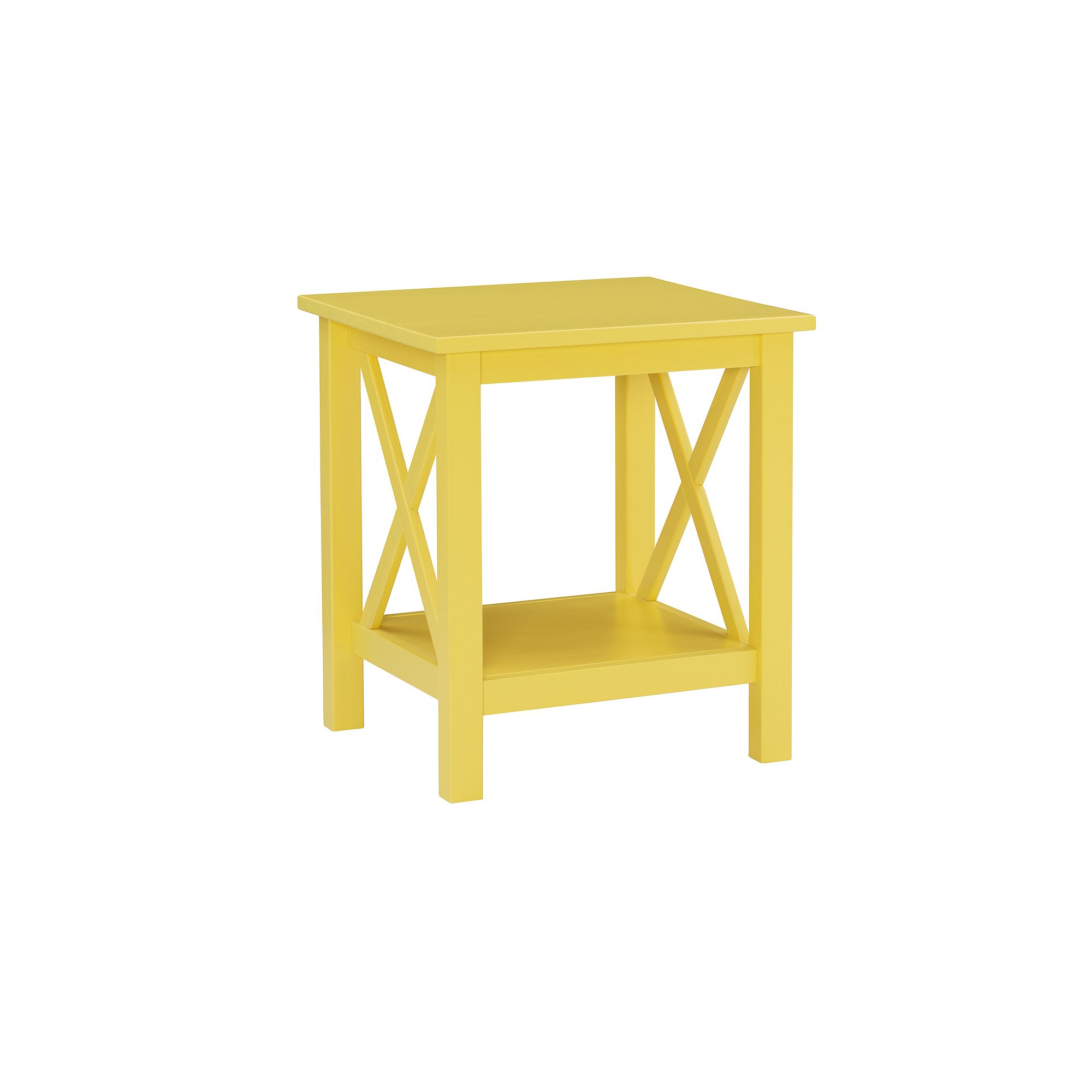 Linon Davis End Table, Yellow
