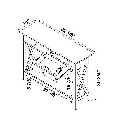Linon Davis 2-Drawer Console Table