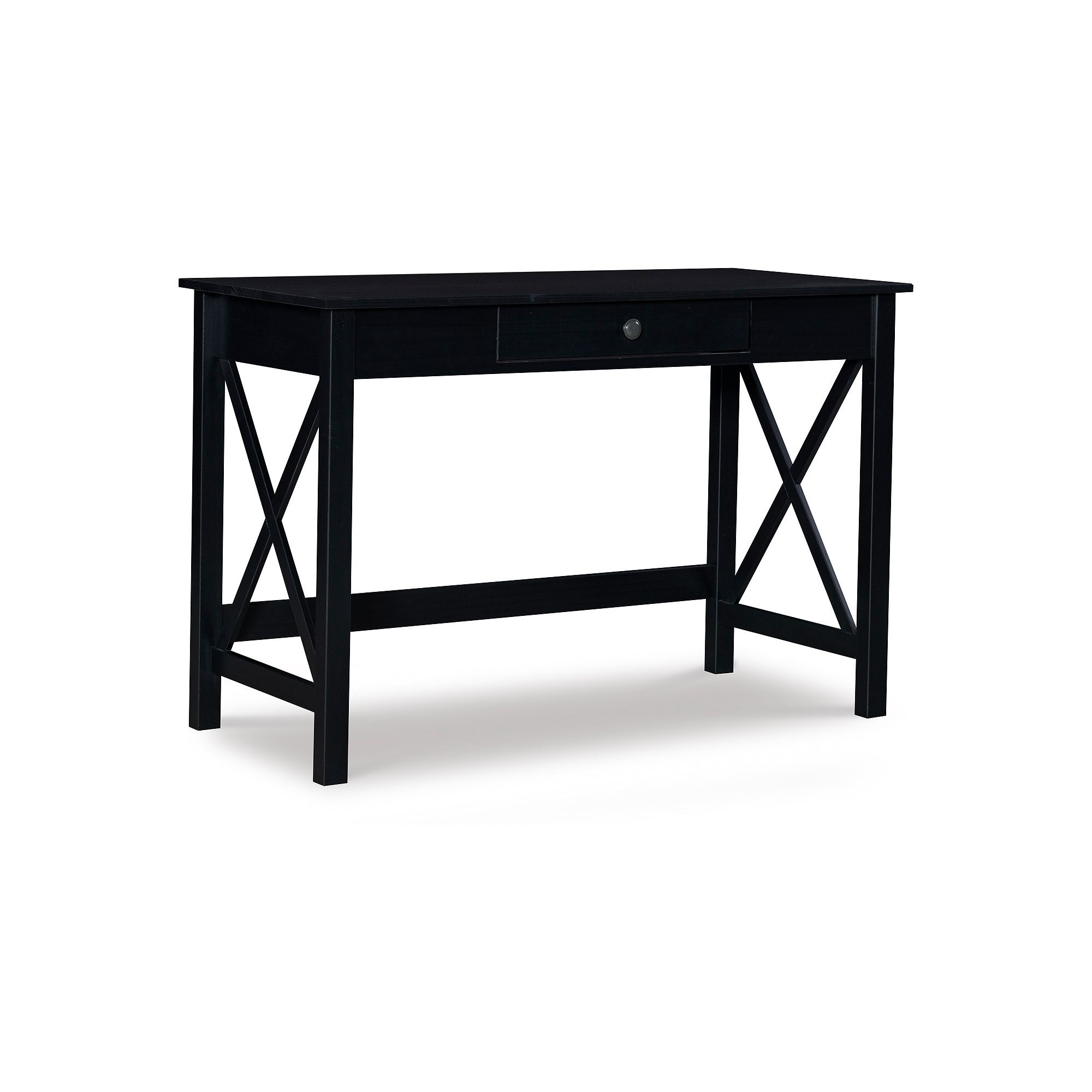 Linon Davis Laptop Desk, Black