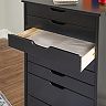 Linon Cary 8-Drawer Rolling Storage Cart