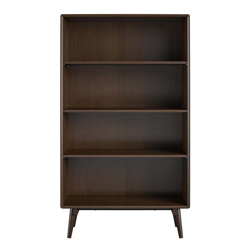 Novogratz Brittany 4-Shelf Bookcase, Brown