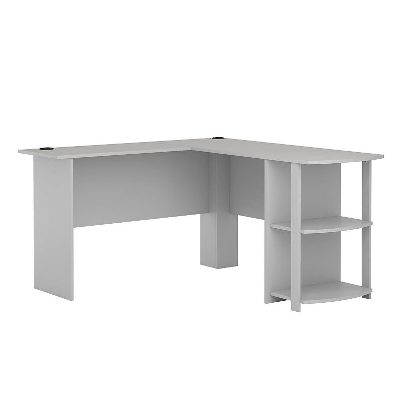 Ameriwood Home Dakota L-Shaped Desk, Grey