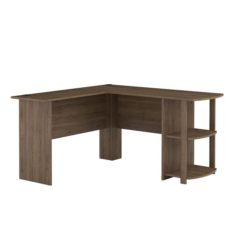 Ameriwood Home Dakota L-Shaped Desk, Rustic