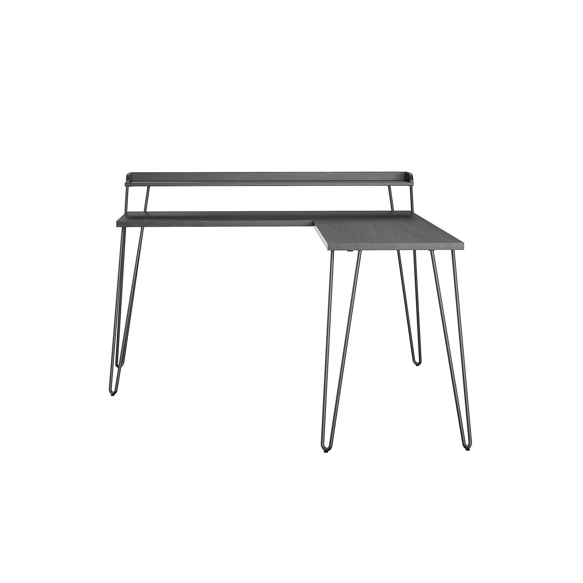 Ameriwood Home Haven L-Shaped Desk, Black