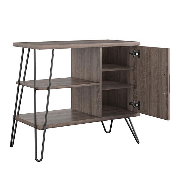 Ameriwood Home Haven Bookcase, Baxton Studio Lindo Bookcase And Dual Pull Out Shelving Cabinet
