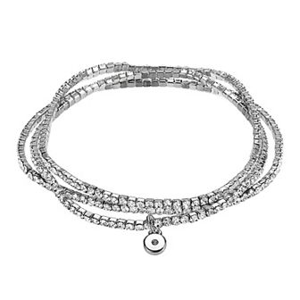 LC Lauren Conrad Simulated Crystal Multistrand Bracelet