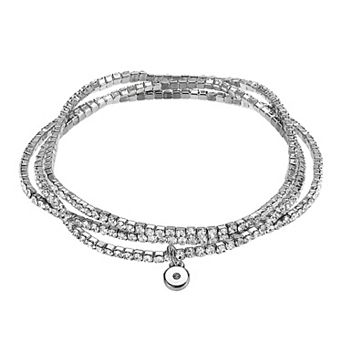 LC Lauren Conrad Simulated Crystal Multistrand Bracelet