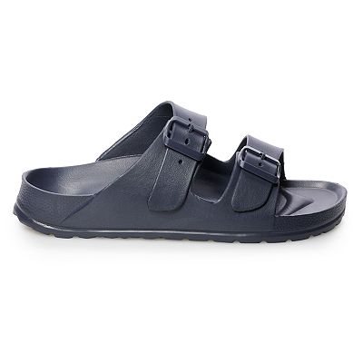 Men s Double Buckle Footbed Sandals