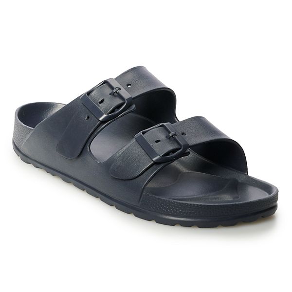 Men's Double Buckle Footbed Sandals