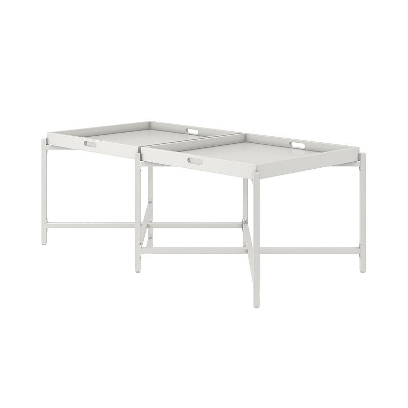 33897402 CosmoLiving Coco Coffee Tray Table, White sku 33897402