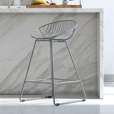 CosmoLiving Ellis Metal Counter Stool