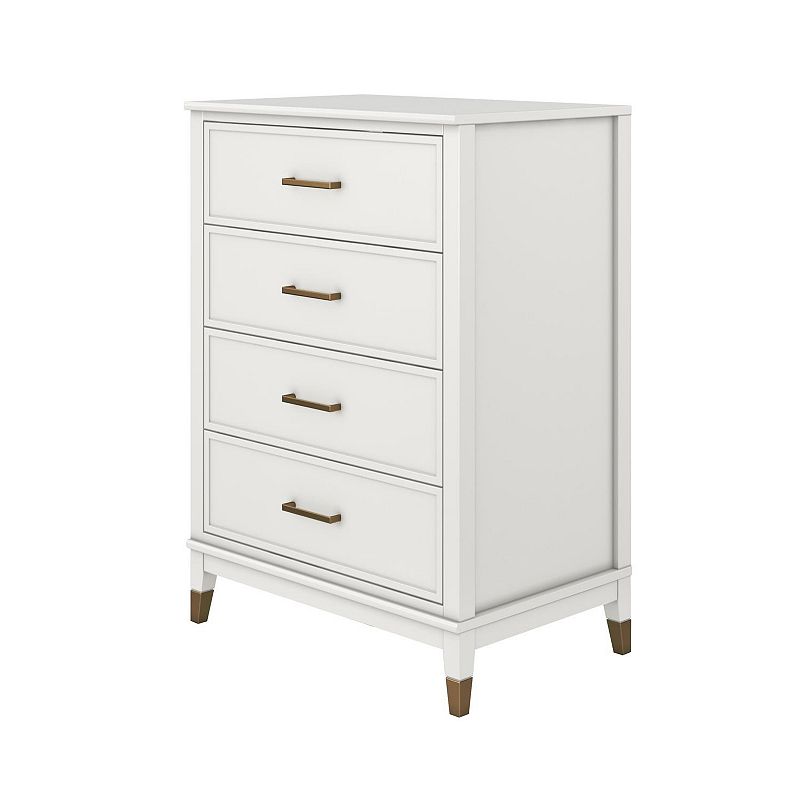 CosmoLiving Westerleigh 4-Drawer Dresser, White