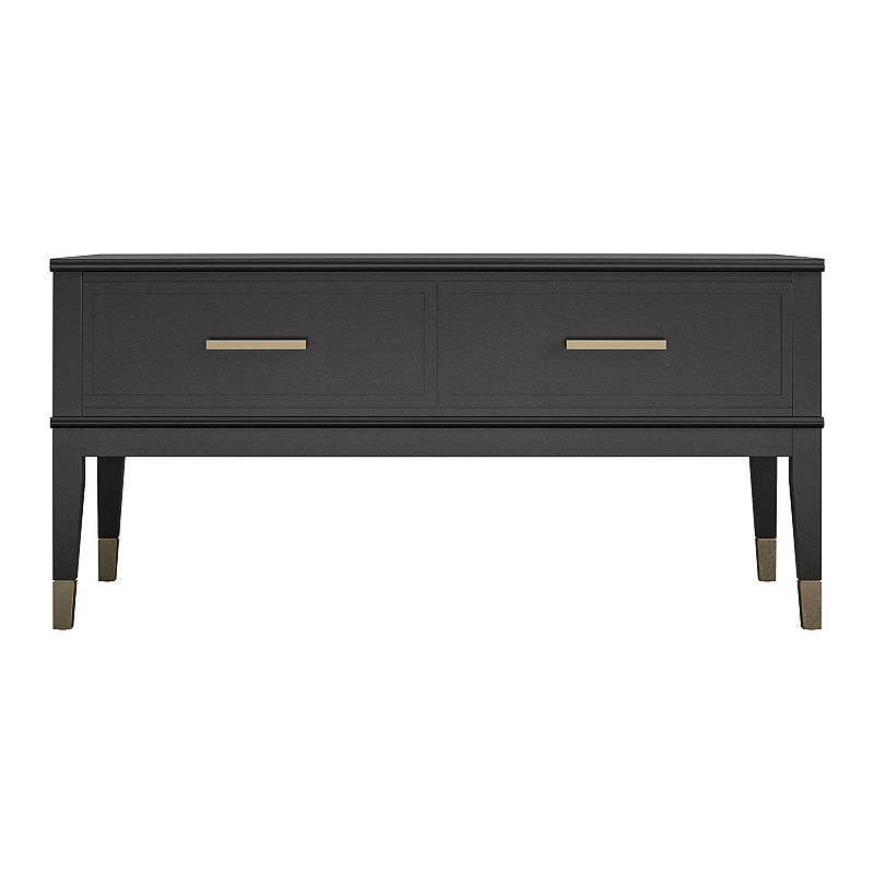 CosmoLiving Westerleigh Lift-Top Coffee Table, Black