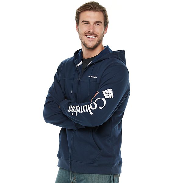 Men S Columbia Omni Shade Logo Fleece Full Zip Hooded Jacket