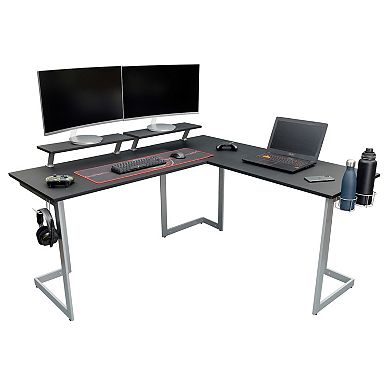 Techni Sport Warrior L-Shaped Gaming Desk