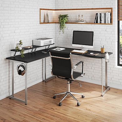 Techni Sport Warrior L-Shaped Gaming Desk